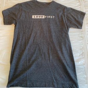 new LOVE FIRST tee.